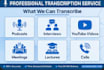 transcribe audio and video to text accurately and fast