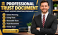 draft living trust, revocable trust and estate planning documents