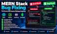 fix react node js mern stack bugs and api issues