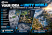 create a 3d game environment, level design and map for unity