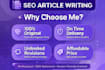 write SEO optimized articles