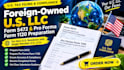prepare forms irs 5472 and 1120 for foreign owned US llc , USA tax filling