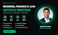 write SEO optimized business and finance articles and blog posts