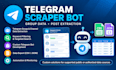 develop a telegram scraping bot, telegram group data extraction and automation