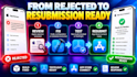 fix app store rejection ios submission testflight app store connect issues