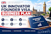 write a professional business plan for UK innovator founder visa
