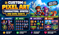 create custom pixel art characters, sprites and game assets