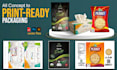 design product packaging, box and label designs