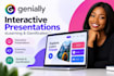 create an interactive genially presentation, elearning course and gamification