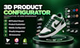 build interactive 3d product configurator, webgl, three js website