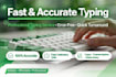 do data entry, typing and excel work accurate