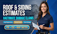 write xactimate roof and siding estimates for damage claims