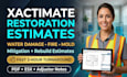 write xactimate water damage fire and mold restoration estimates