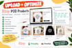 set up etsy pod store with printify, printful and etsy SEO