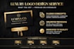 design luxury minimalist gold for boutique
