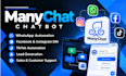 automate instagram facebook and whatsapp with manychat chatbot many chat