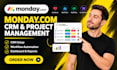 setup monday com crm monday automatisation monday crm project management expert
