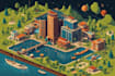 design amazing vector or isometric maps illustration