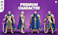 do 3d low poly character modeling, rigging and animation