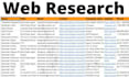 do data entry and web resarch