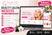 design a luxury beauty salon spa and makeup artist website