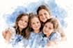 do watercolor family portrait