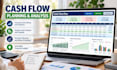 create a cash flow forecast and financial projection