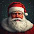 draw a custom santa claus portrait illustration
