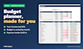 build a custom excel or google sheets dashboard, budget planner or tracker