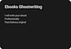 ghostwriter compelling nonfiction ebooks
