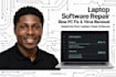 repair laptop software, install windows and troubleshoot