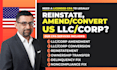 file your llc amendment, llc reinstatement, llc address change, llc conversion