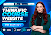 setup thinkific course website, thinkific online school, lms elearning website