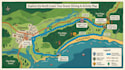 do landscape map, route visualization, navigation, wayfinding  and tourism map