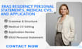 edit your eras residency personal statement and CV application 12hr