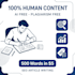 write 100 percent  human written SEO optimized blog post and article