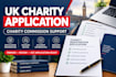 prepare your UK charity registration application