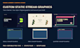 design custom static twitch overlays and streaming graphics