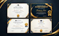 design custom diploma certificate, degree or award, university transcript or ged