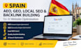 do spain aeo, GEO, local SEO, backlinks building for ai website optimization