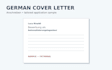 write your professional german CV and cover letter
