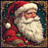 create a cute and creative santa claus character