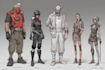 a sci fi character illustration or sci fi character