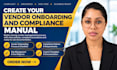 create your vendor onboarding and compliance manual