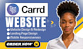 build carrd website redesign carrd landing page design carrd website redesign