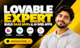 build lovable ai web app, fix saas mvp with supabase and API integration