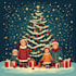 draw custom christmas caricatures for winter