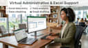 do administrative, clean excel, data analysis