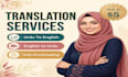 translate english to urdu manually with native proofreading