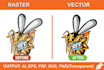 do vector tracing, image to vector, and logo vectorization